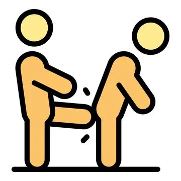 Kid bully icon vector flat Stock Illustration