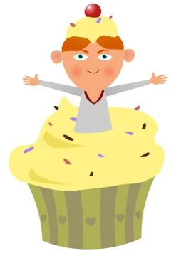 Kid Cake Stock Illustration