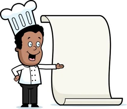Kid Chef Menu Stock Illustration