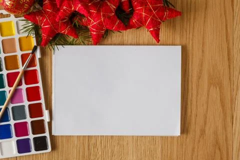 Kid christmas greeting concept Stock Photos