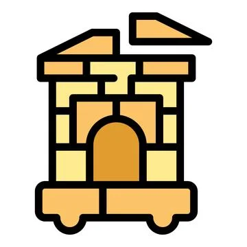 Kid constructor icon vector flat Ilustração Stock