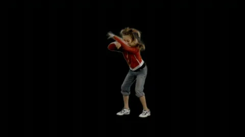 Kid dances Stock Footage 79131