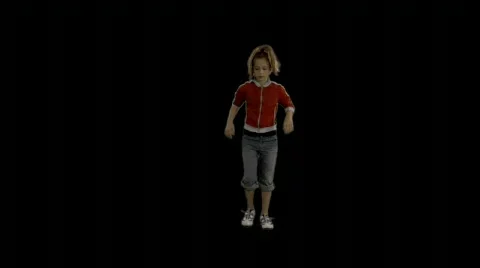 Kid dances Stock Footage 79341