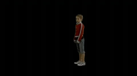 Kid dances Stock Footage 79348