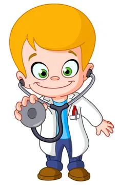Kid doctor Stock Illustration