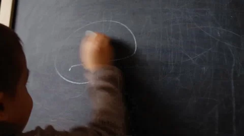 Kid drawing Stock Footage 48511331