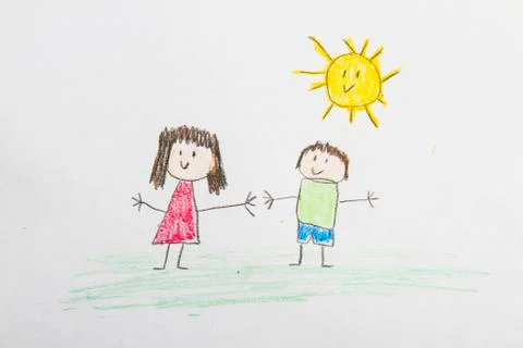 Kid Drawing: Friends Photos