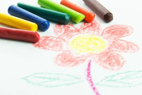 Kid drawing Stock Photos