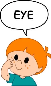 Kid eye Stock Illustration