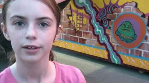 Kid at Fair Video stock 12591561