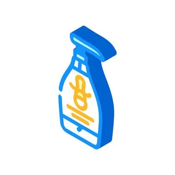 Kid friendly liquid soap packaging isometric icon vector illustration Stock Illustration