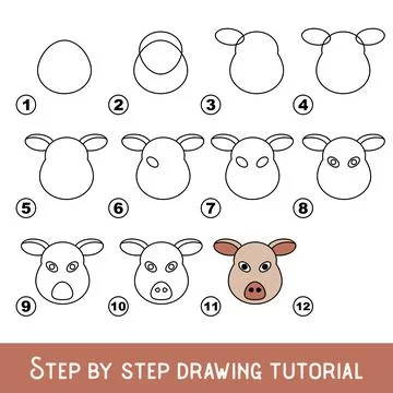 Kid game to develop drawing skill with easy gaming level for preschool kids,  Stockillustratie