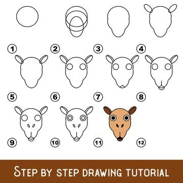 Kid game to develop drawing skill with easy gaming level for preschool kids,  Stockillustratie