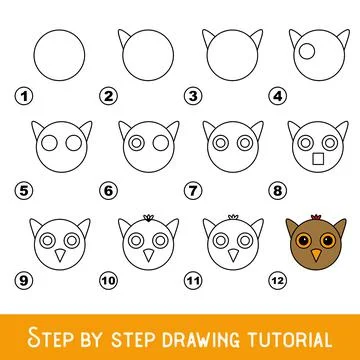 Kid game to develop drawing skill with easy gaming level for preschool kids,  Illustrazione stock