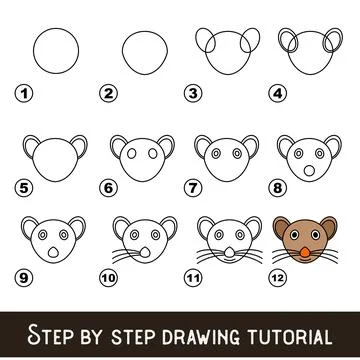 Kid game to develop drawing skill with easy gaming level for preschool kids,  イラスト素材