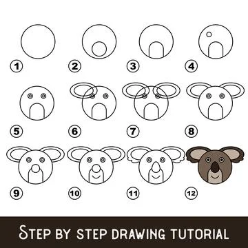 Kid game to develop drawing skill with easy gaming level for preschool kids,  Stockillustratie