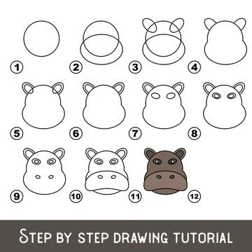 Kid game to develop drawing skill with easy gaming level for preschool kids,  Stockillustratie