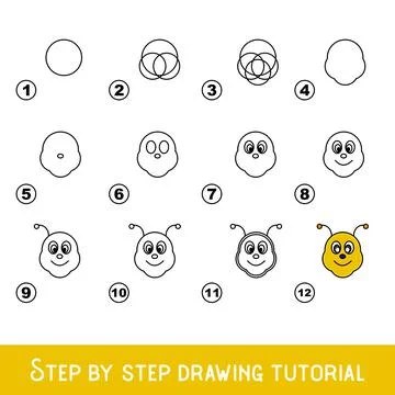 Kid game to develop drawing skill with easy gaming level for preschool kids,  イラスト素材