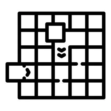 Kid game icon outline vector. Children education Ilustração Stock