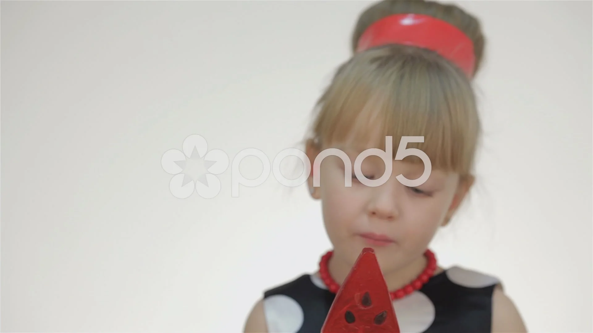 Kid girl with lollipop showing tongue, image size:1920x1080