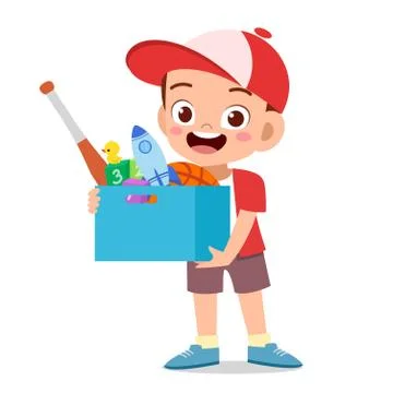 Kid give donation vector illustration Ilustración de archivo