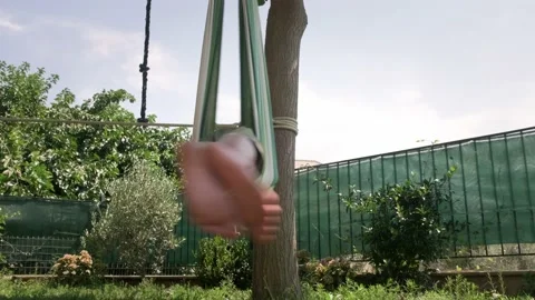 Kid on hammock. Stock Footage 202511415
