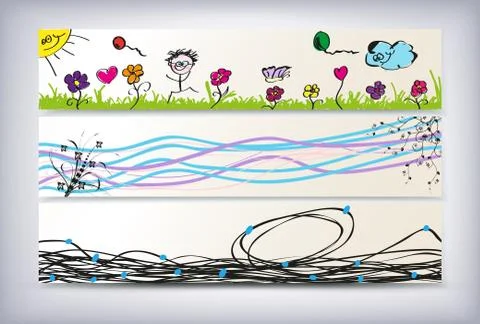 Kid having a fun Stock Illustration