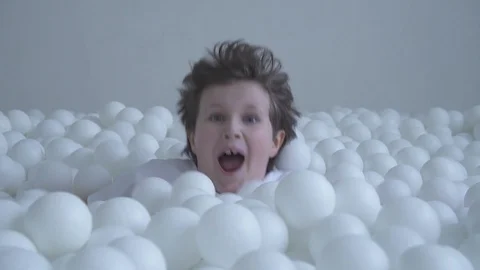 Kid having fun in a pool Stock Footage 91905846