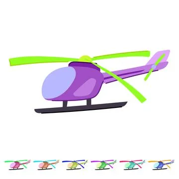 Kid helicopter toy vector cartoon graphic Stock Illustration