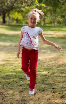 Kid jumping Stock Photos