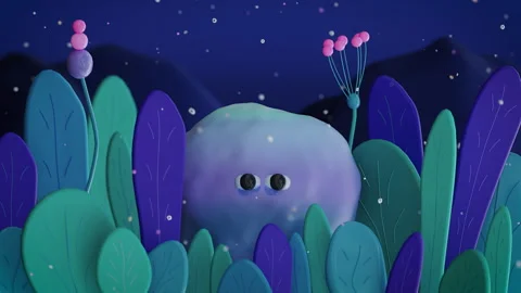 Kid is lost and looking for his mother. 3d render, 4k video. Stock Footage 248227142