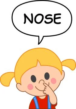 Kid nose Stock Illustration