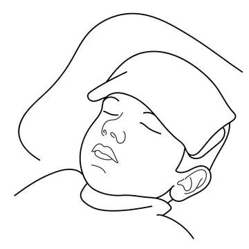 Kid not feeling well Stock Illustration