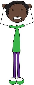 Kid out of control Illustrazione stock