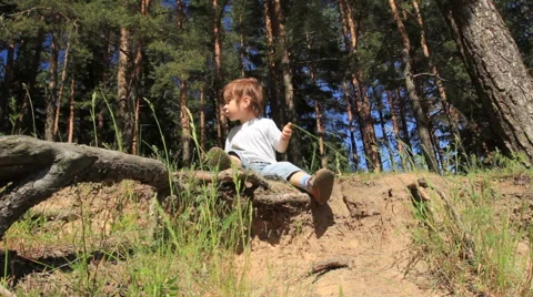Kid Outdoors Stock Footage 51006157