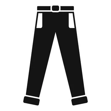 Kid pants icon simple vector. Student suit Stock Illustration