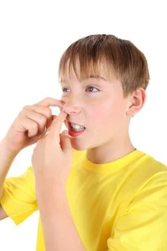 Kid with Pimple Stock-Fotos