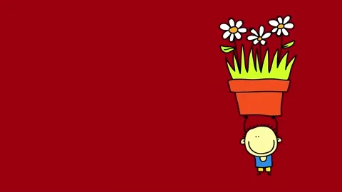 Kid placed in the right side of frame form the center demonstrating his love for Stock Footage 130347954