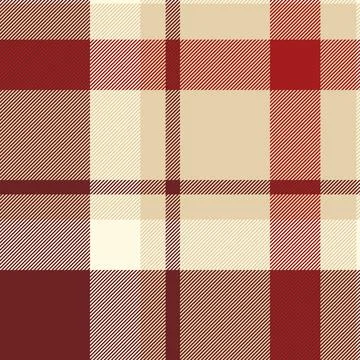 Kid plaid pattern texture, full fabric vector seamless. Curve background ch.. Stock Illustration