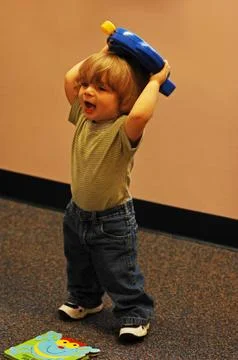 Kid in a play school Stock-Fotos