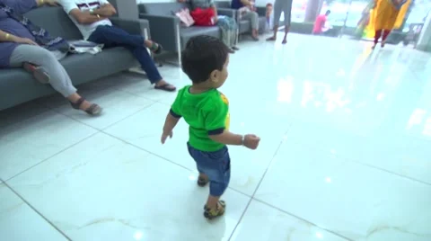 Kid playing and enjoy Stock Footage 68292924