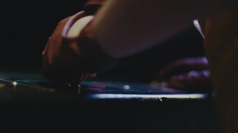 Kid playing arcade game from bottom angle Stock Footage 119079936