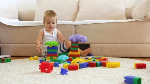 Kid Playing Stock Footage 96074942
