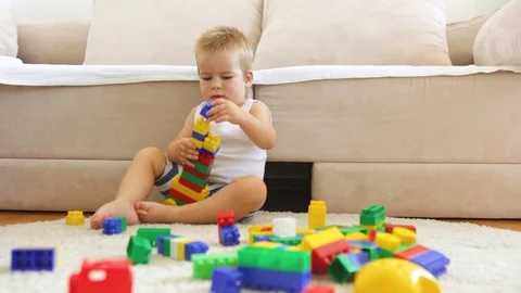 Kid Playing Stock Footage 96075070