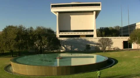 Kid Playing At LBJ Library Austin Texas Video stock 22243147