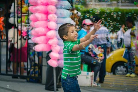 Kid playing Stock Photos