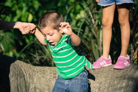 Kid playing Stock Photos