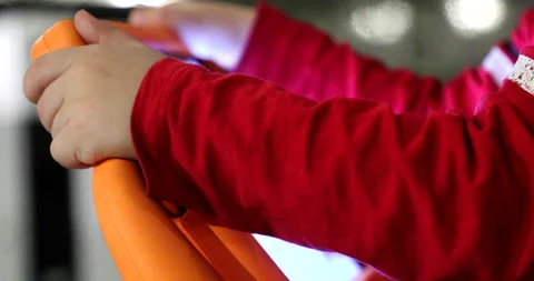 Kid playing witg a tablet Stock Footage 168116351