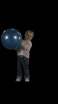 Kid plays with ball. Stock Footage 78884