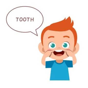 Kid pointing body part vector Ilustración de archivo